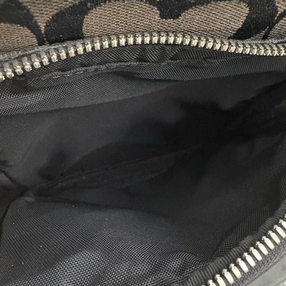 Vintage  COACH Signature 4270 Logo Canvas Camera/Flight Bag sling Black Rare - Picture 15 of 15